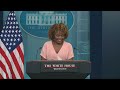 White House press secretary Karine Jean-Pierre holds briefing