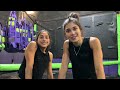 EXTREME Trampoline Park Challenge! | mmgymsisters