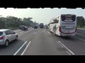 Jalan Toll Trans Jawa dengan Bus Pariwisata Subur Jaya - 4K