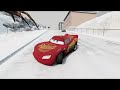 Escape the Giant Mike Mutant Pineapple Spider Monster, Lightning McQueen vs Mike | BeamNG.Drive