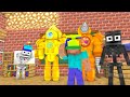 multiverse 70 (part 4) CLOCKMAN NEW TITAN Monster School Herobrine and Zombie in Minecraft Animation