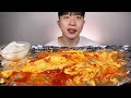 [Eng] ASMR MUKBANG SPICY Seasoned chicken with cheese sauce