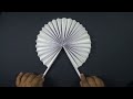 how to make paper fan | paper fan diy | easy paper fan making | origami@papercraftin5-minute