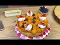 mini peach and blueberry tart ✨ mini food cooking asmr ✨ minibuncafe