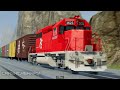 Train Accidents Derailments ✅ Speedy Downhill Special Video ✅ BeamNG DRIVE
