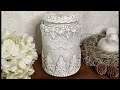 Glass Jar Makeover | DIY Glass Jar Makeover | Trash to Treasure #glassjar #airdryclay #diy