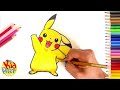 How to Draw Pikachu from Pokémon - Easy Step-by-Step Tutorial for Kids!