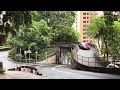 How do the roads climbing up the Peak in Hong Kong island look like