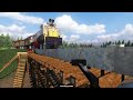 Realistic Train vs Dynamic Wooden Bridge 😲 | Teardown