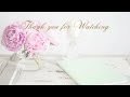 Pink pastel cute floral youtube video template | Animated background video | Free Video | no text