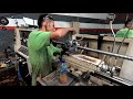 Make Big Square Thread on a Lathe | Buat Ulir Persegi Dengan Mesin Bubut