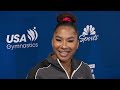 Jordan Chiles talks Suni Lee, Olympic trials [RAW]