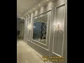 Diamond  cutting mirror glass //bevelled wall glass // miror panelling wall highlight glass design