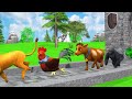 4 Giant Duck Cartoon,Lion,Cow,rabbit,Gorilla,Elephant,Dog,Cat Wild Animals Crossing Fountain 2023