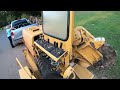 How do you remove a hydraulic cylinder on a Stump grinder?