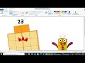 Making Numberblock 23