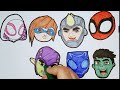 How to draw Spidey and his Friends faces