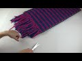 Cómo hacer bufandas de dos colores CON CARTÓN!!