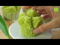 Smilling Pandan Huat Kueh / Fatt Koh | 笑口班兰发糕