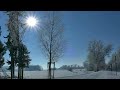 Pleasant and calm relaxation music in connection with the enchanted beauty of winter nature