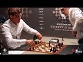 The reason why he is called the G.O.A.T | Magnus Carlsen vs Fabiano Caruana | Freestyle Chess 2024