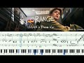 TREASURE (트레저/トレジャー) - 'ORANGE' ASAHI's Weverse Live Ver. Piano Cover 🎼🍊 [Sheet Music/楽譜]