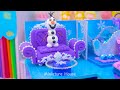 Build ULTIMATE Frozen Ice Castle House for Disney Princess Elsa from Cardboard | DIY Miniature House