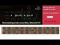 Cool Melodic Rock Backing Track in C# Minor
