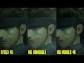 MGS2 HD RPCS3 vs Master Collection PC vs 4K Mod PC