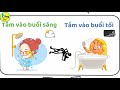 Tắm buổi sáng hay tắm buổi tối tốt hơn