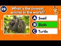 How Good is your knowledge of animals | Animal trivia quiz | Quiz Falcon