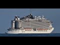 Departure of cruise ship MSC SEAVIEW, La Spezia 23/07/2024 (MSC Cruises) 4K