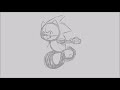Sonic animation sketches + Sonic Riders Snapcube Dub
