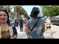 Amazing Final day of Songkran, Pattaya Beach Road Walking Tour, Thailand |  Water festival 2023 | 4K