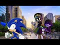 Sonic meets Uzi doorman and N for Sonic the Hedgehog movie