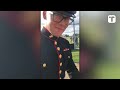 Marine Surprises Niece Behind Home Plate At Softball Game
