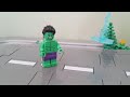 lego stop motion hulk vs spider man