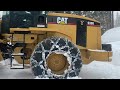 15+ FOOT SNOW BANKS - 4K - Plowing Footage In Lake Tahoe, California. CAT 938G