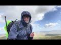 Whernside circular with weather forecast of 47 mph winds Whernside in the wind