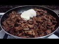 Mushroom Sisig