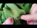 How to Fix a Hole in a Knitted Sweater / Invisibly Mend Your Knitwear