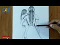 Mother and Daughter drawing | How to draw mother's day easy for beginners