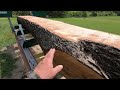 #021 Part 03, Opening up the cherry log on the Woodland Mills HM126 sawmill