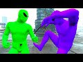 Purple gang vs Green Gang [GTA V] (Reaction with blnt)