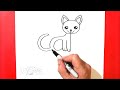 How to Draw a Cat Using the Word Cat | Very Easy!