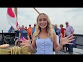 Meteorologist Samantha Jacques Climbs Aboard for Parade of Ships in Grand Haven