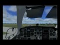 FSX Beechcraft Bonanza Take off & landing in Galveston