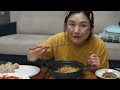 Real Mukbang:) Making Korean kimchi and side dishes! ☆ Korean special winter Home meal