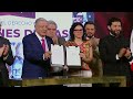 López Obrador firma el decreto del Fondo de Pensiones para el Bienestar | La Mañanera