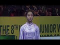 [8th WJWC] Yang Jin's 1st place taijishan - Group A